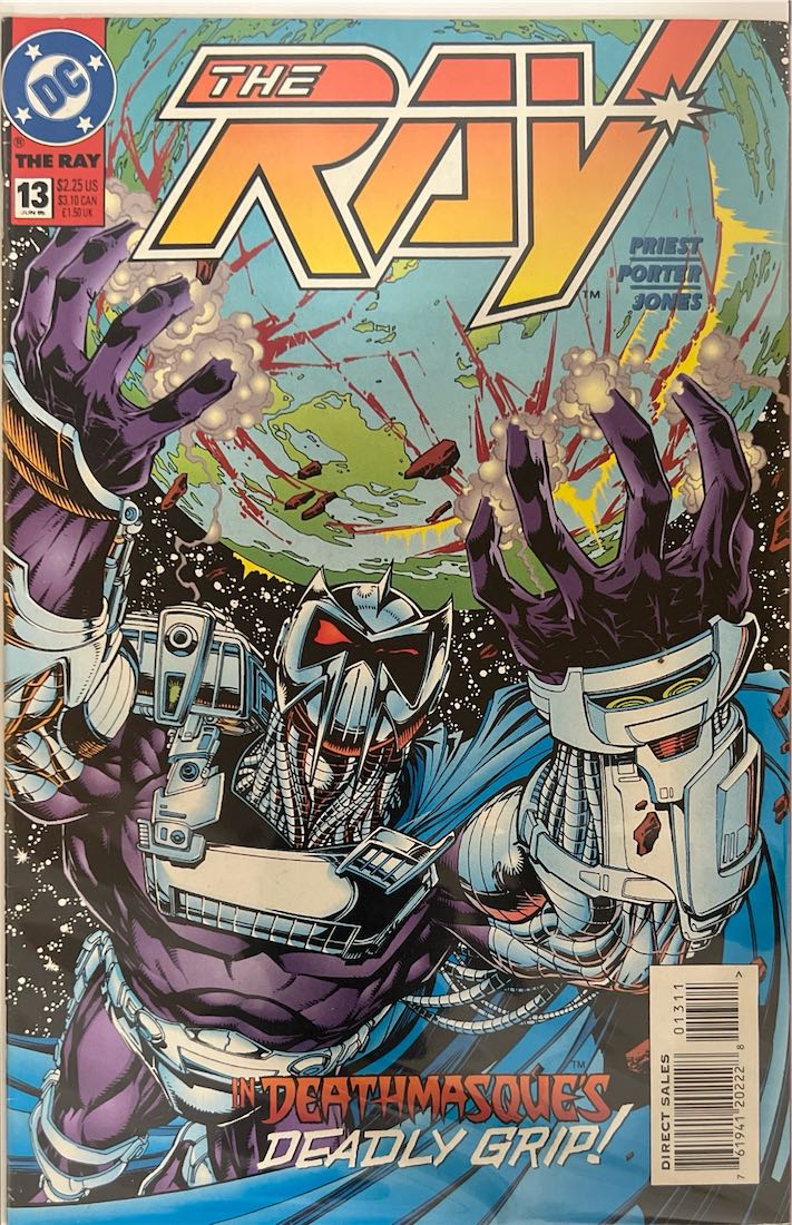 The Ray, #013, In DeaThmaskque's Deadly Grip! (DC Comics, 1995) - Direct Sales