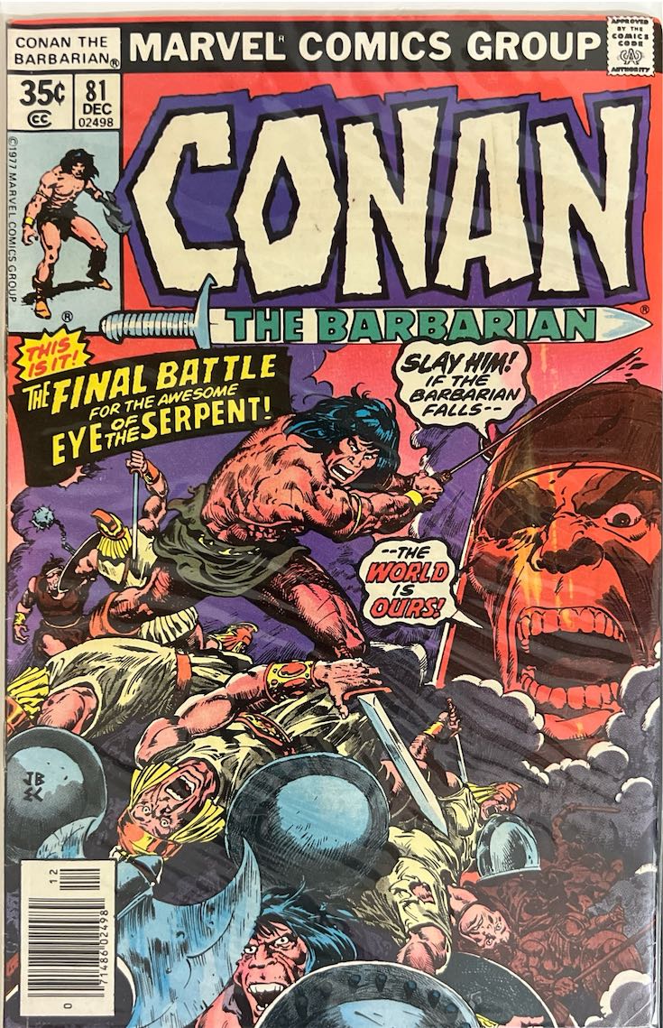 Conan the Barbarian, #081 (Marvel, 1977) - Direct Sales