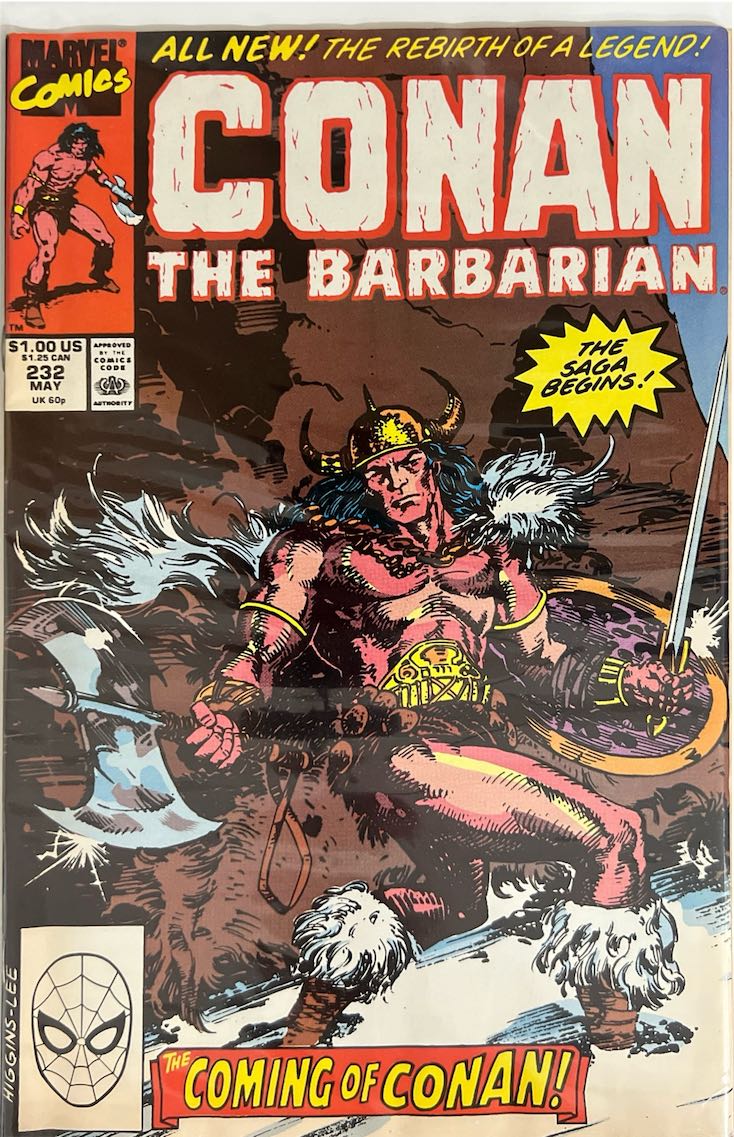 Conan The Barbarian, #232, The Coming of Conan! (Marvel Comics, 1990) - Direct Sales