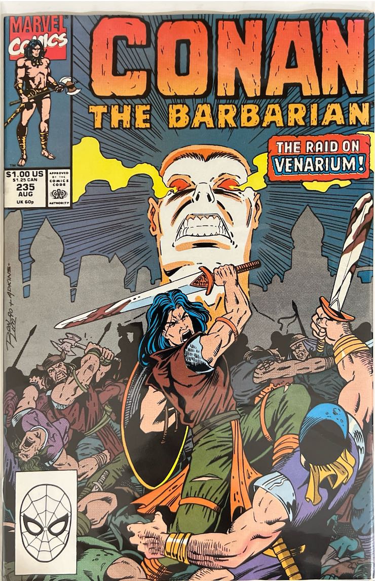 Conan the Barbarian, #235, The Raid on Venarium! (Marvel Comics, 1990) - Direct Edition