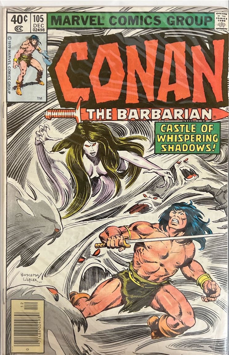 Conan the Barbarian, #105, Castle of Whispering Shadows! (Marvel Comics, 1979) - Direct Sales