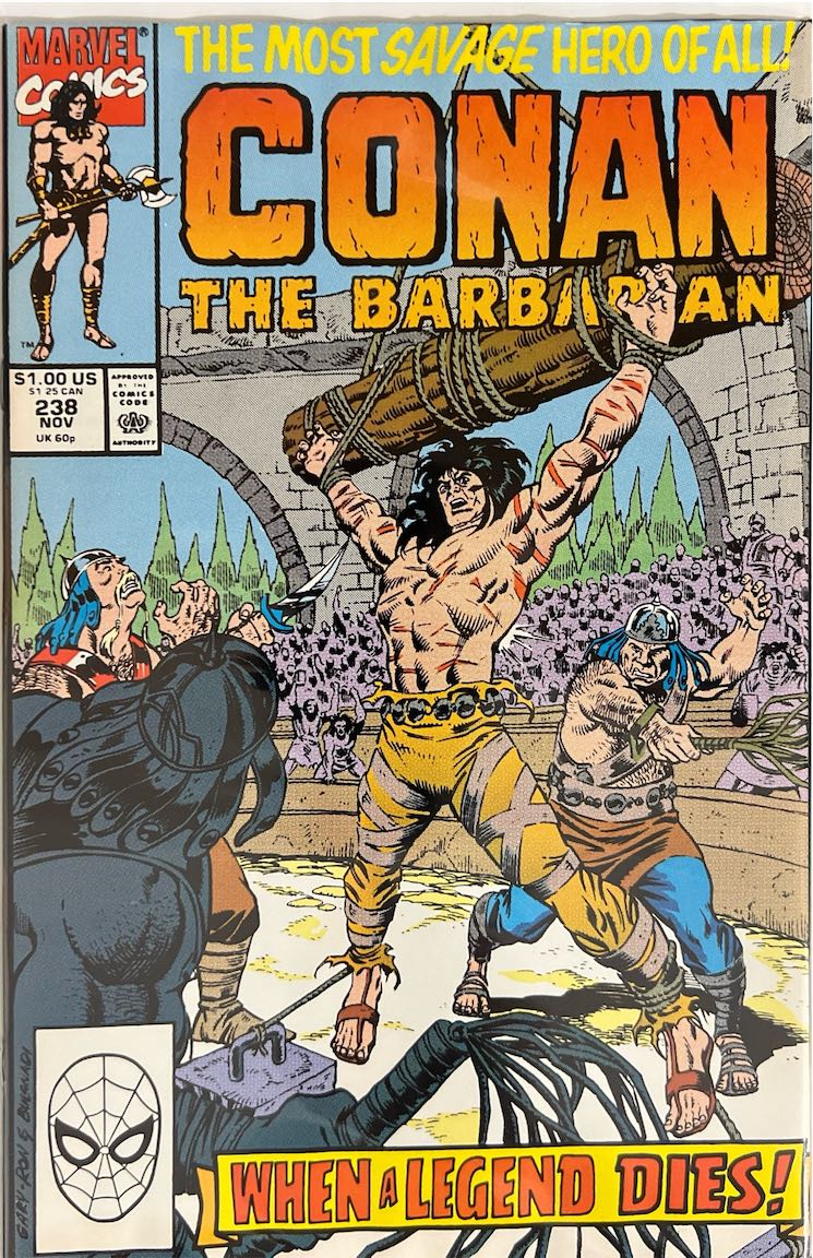 Conan the Barbarian, #238, When a Legend Dies (Marvel, 1990) - Direct Sales