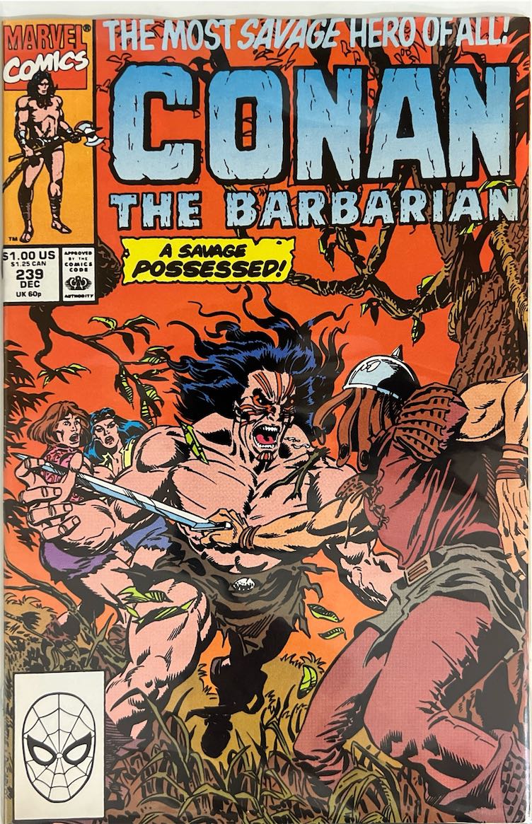 Conan the Barbarian, #239, A Savage Possessed! (Marvel, 1990) - Direct Sales