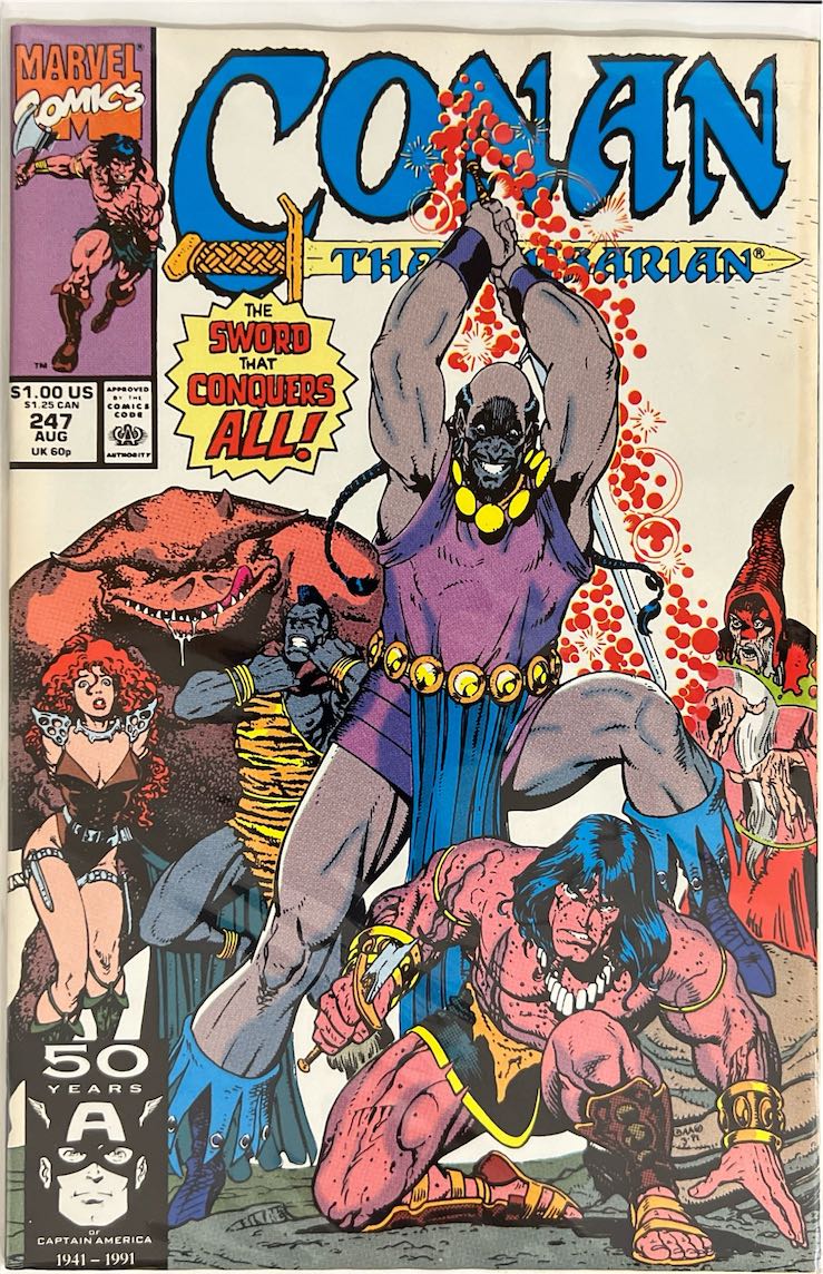 Conan the Barbarian, #247, The Sword That Conquers All! (Marvel Comics, 1991) - Direct Sales