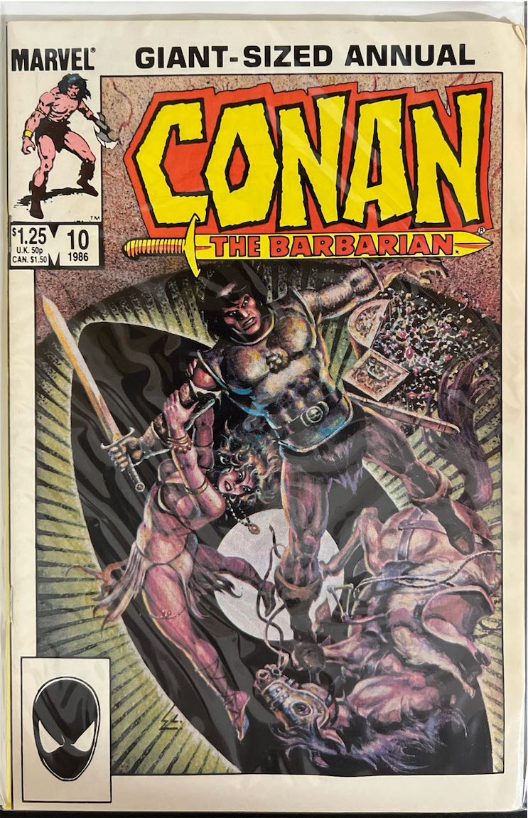 Conan The Barbarian, Annual 010, Giant-Sized Annual (Marvel, 1986) - Direct Sales