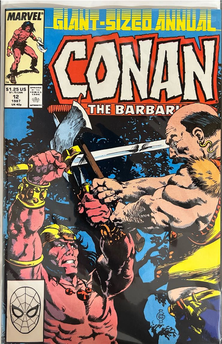 Conan The Barbarian, #012, Giant-Sized Annual (Marvel, 1987) - Direct Sales Edition