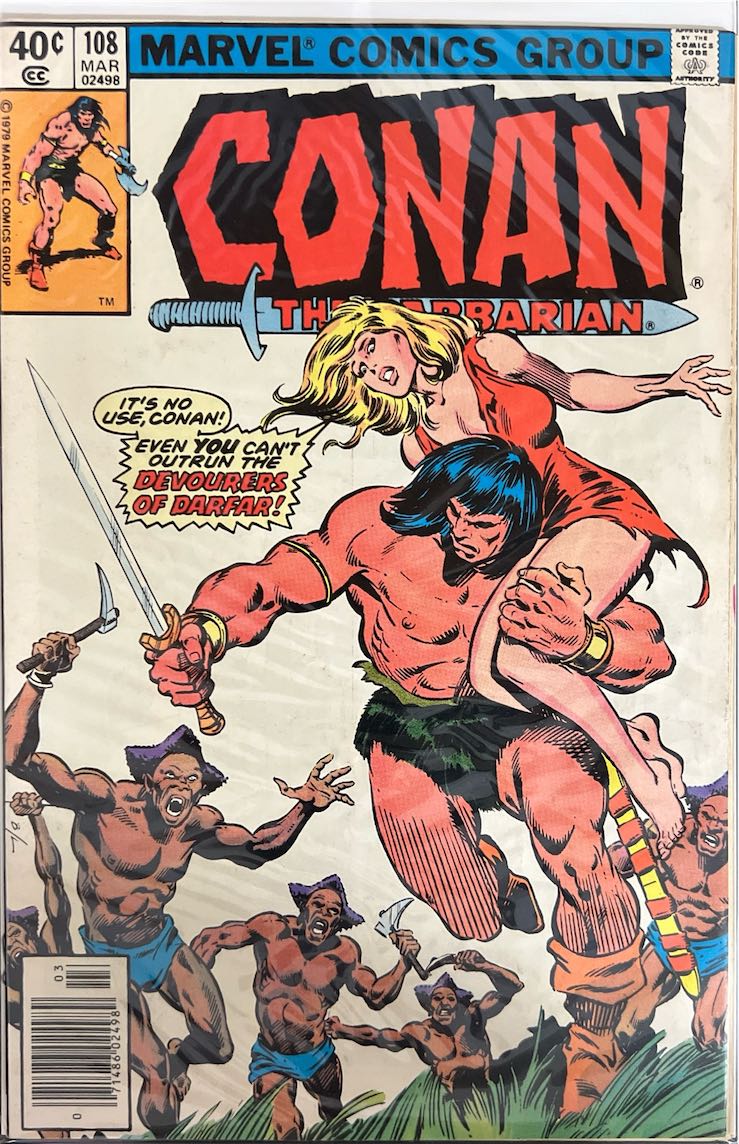 Conan the Barbarian, #108, The Devourers of Darfar (Marvel Comics, 1979) - Direct Sales