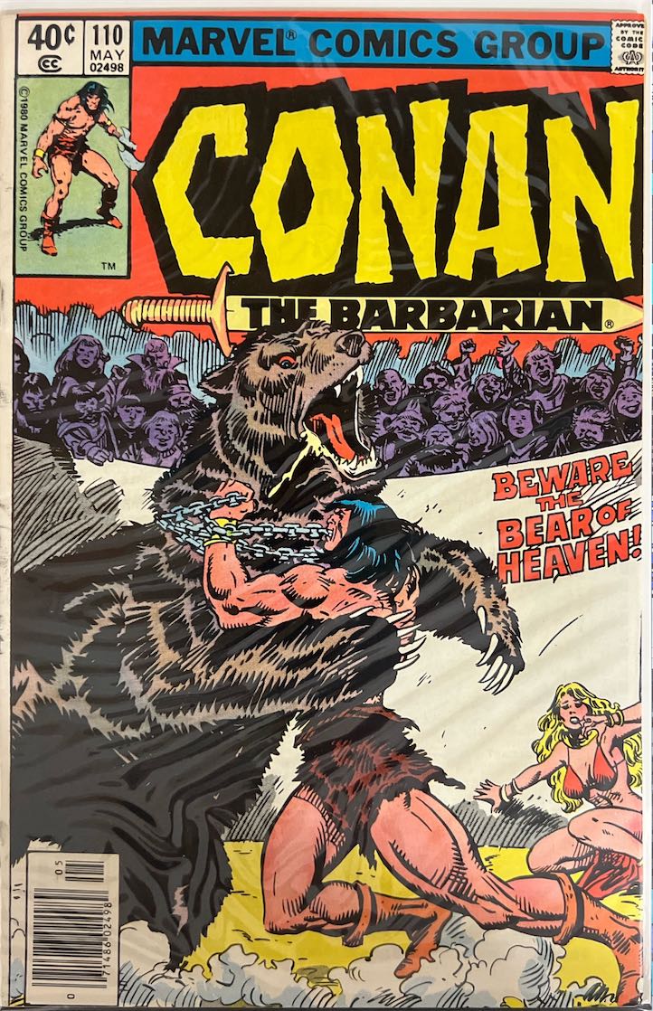 Conan the Barbarian, #110, Beware the Bear of Heaven! (Marvel Comics, 1980) - Direct Sales