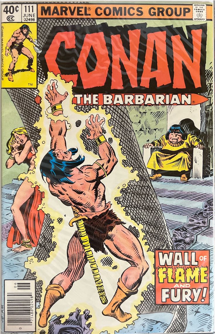 Conan The Barbarian, #111, Wall of Flame and Fury! (Marvel, 1980) - Direct Edition