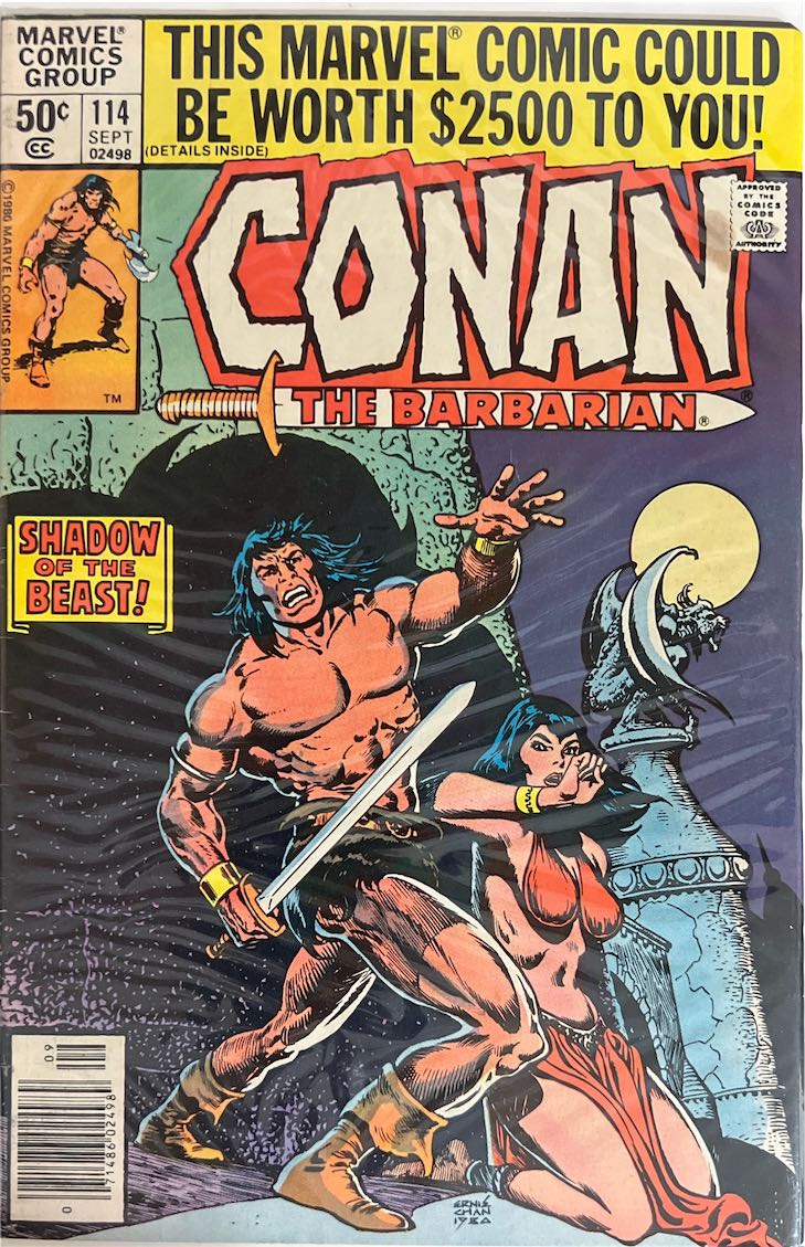 Conan the Barbarian, #114, Shadow of the Beast! (Marvel, 1980) - Direct Sales