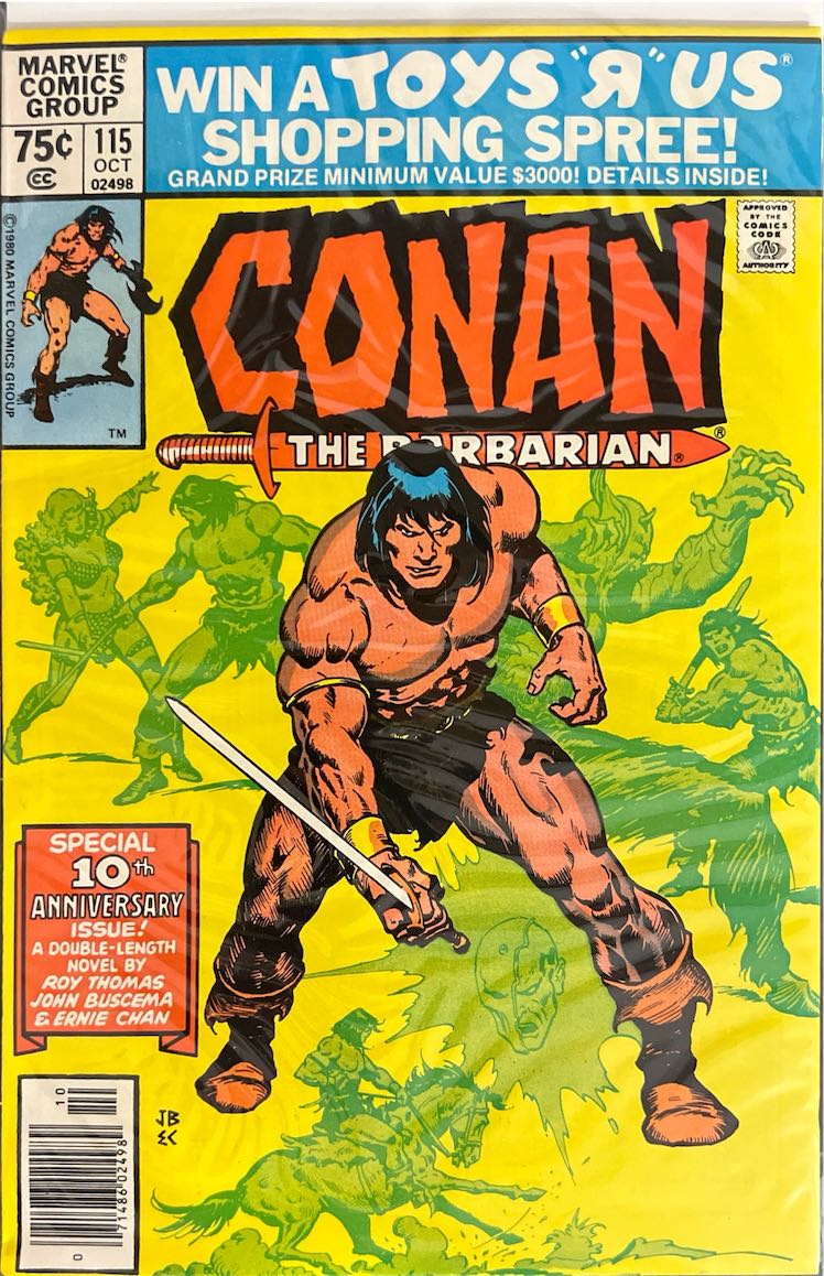 Conan the Barbarian, #115, Special 10th Anniversary Issue (Marvel, 1980) - Direct Edition