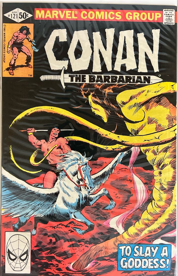 Conan the Barbarian, #121, To Slay a Goddess! (Marvel Comics, 1981) - Direct Sales