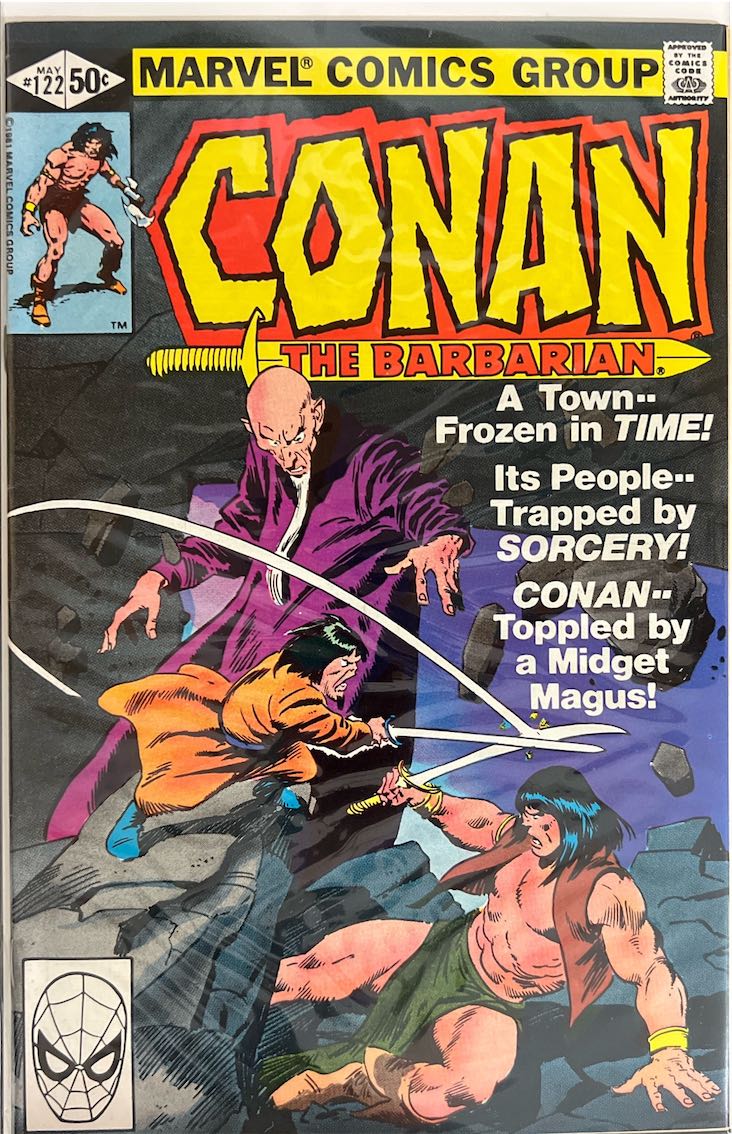 Conan the Barbarian, #122, A Town Frozen in Time! (Marvel Comics, 1981) - Direct Sales