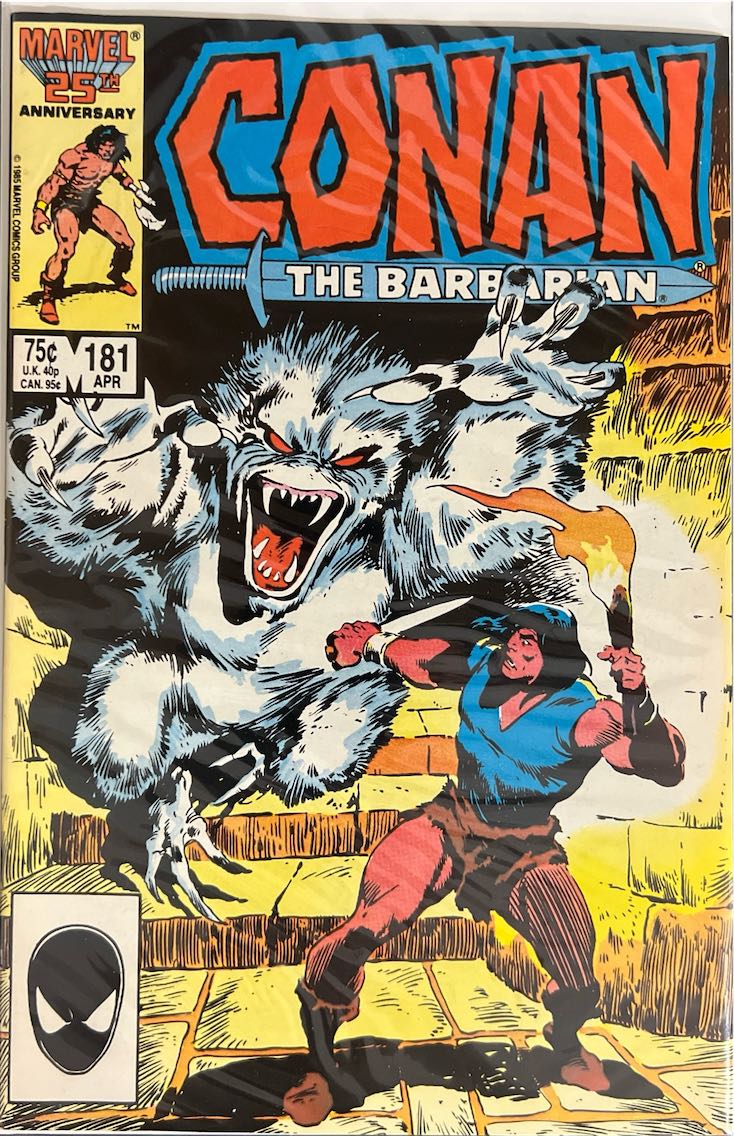 Conan the Barbarian, #181, (Marvel, 1986) - Direct Sales Edition