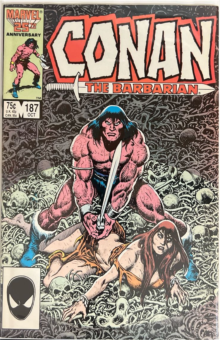 Conan the Barbarian, #187 (Marvel, 1986) - Direct Sales