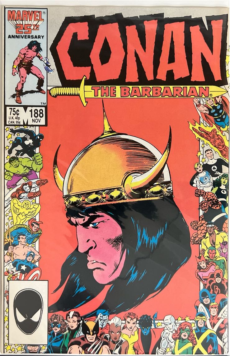 Conan the Barbarian, #188 (Marvel, 1986) - Direct Sales