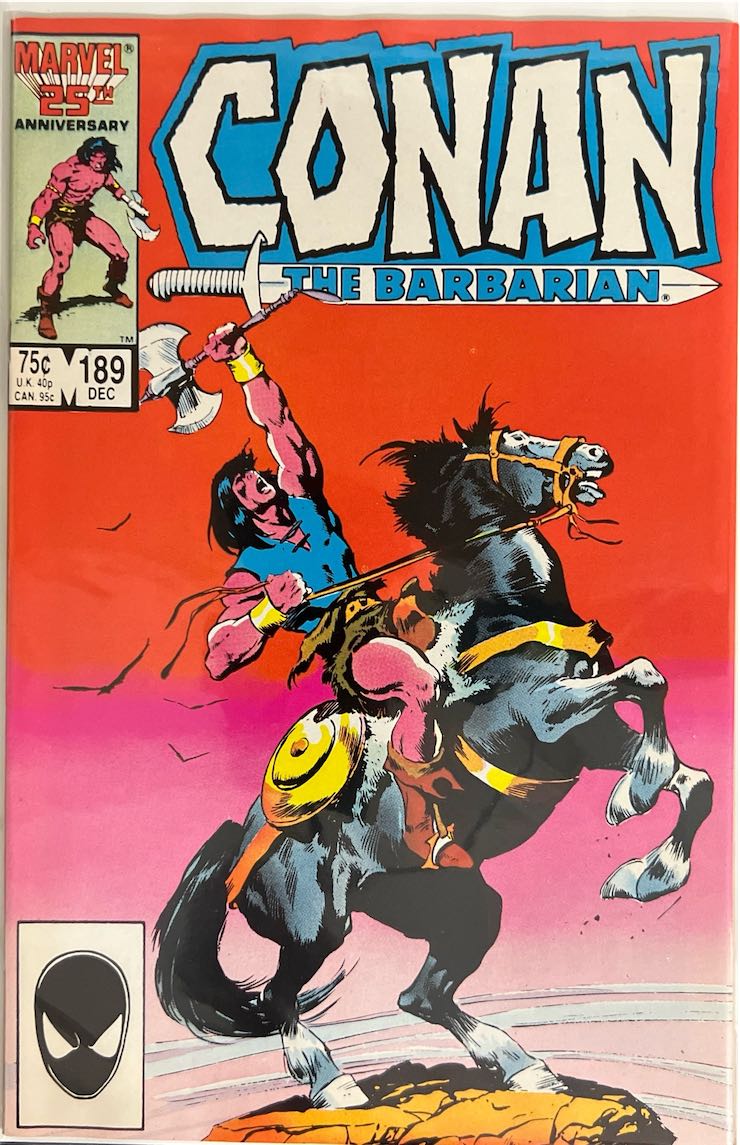 Conan the Barbarian, #189, (Marvel, 1986) - Direct Sales