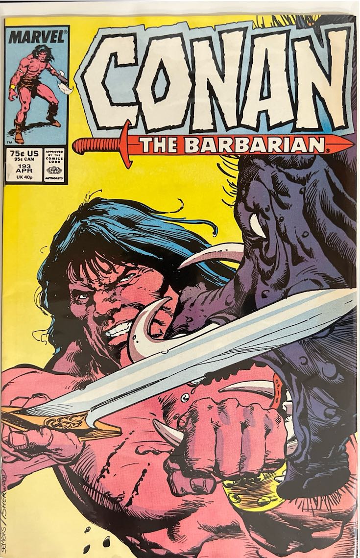 Conan the Barbarian, #193, (Marvel, 1987) - Direct Sales