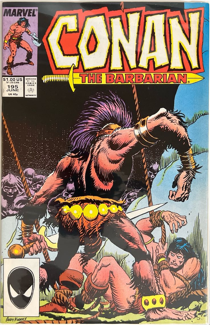 Conan the Barbarian, #195, (Marvel, 1987) - Direct Sales