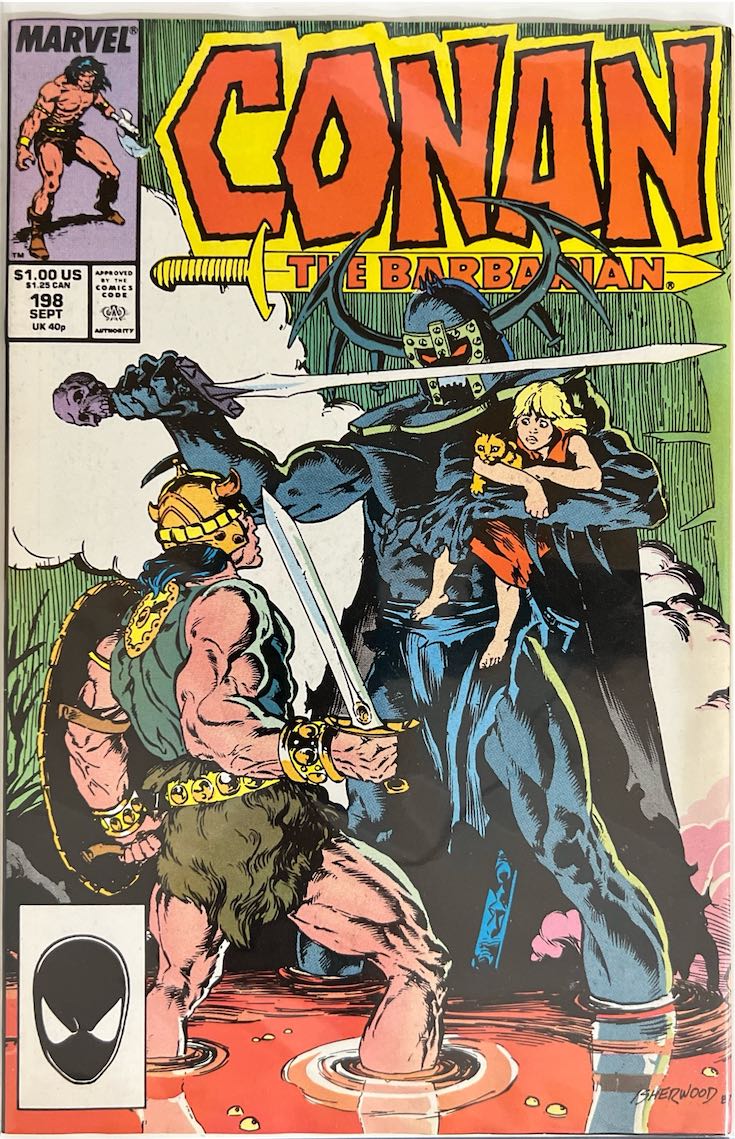 Conan the Barbarian, #198 (Marvel, 1987) - Direct Sales Edition