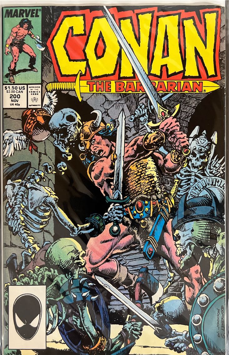 Conan the Barbarian, #200 (Marvel, 1987) - Direct Sales Edition