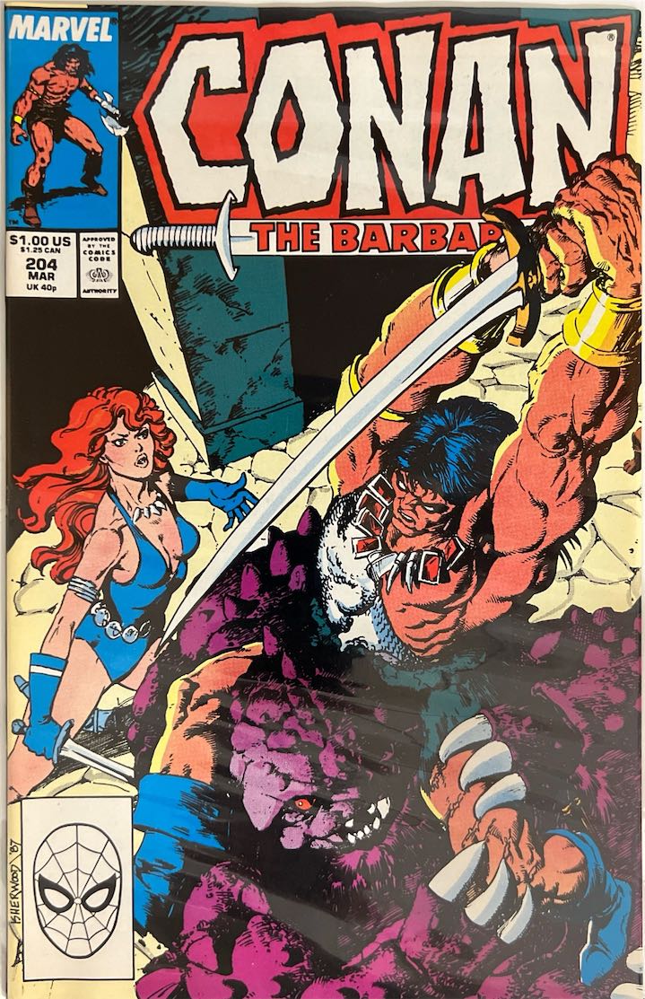 Conan the Barbarian, #204 (Marvel, 1988) - Direct Sales