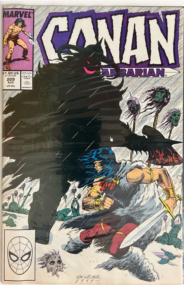 Conan The Barbarian, #209, (Marvel, 1987) - Direct Sales Edition