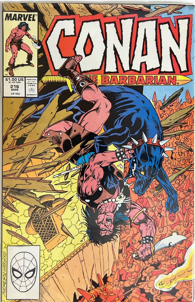 Conan the Barbarian, #216, (Marvel, 1989) - Direct Sales