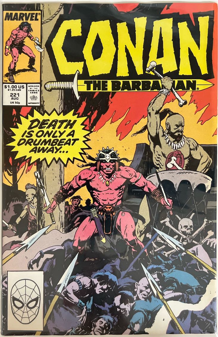 Conan the Barbarian, #221, (Marvel, 1989) - Direct Sales