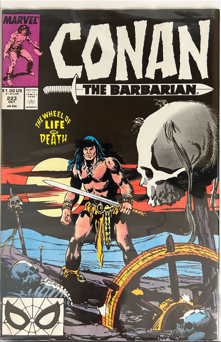 Conan The Barbarian, #223, The Wheel of Life and Death (Marvel, 1989) - Direct Sales