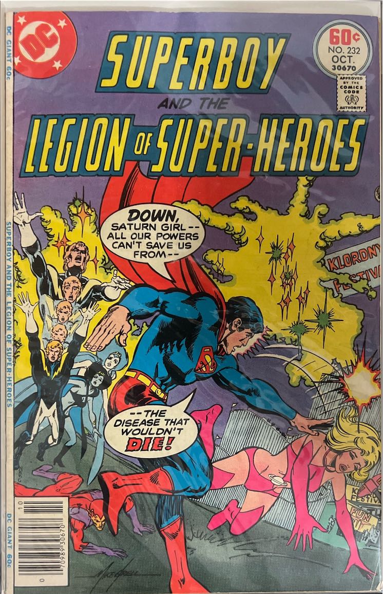 Superboy and the Legion of Super-Heroes, #232 (DC Comics, 1977) - Direct Sales