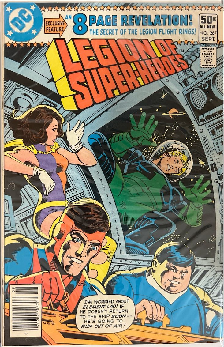 Legion of Super-Heroes, #267, The Secret of the Legion Flight Rings! (DC Comics, 1980) - Direct Sales Edition