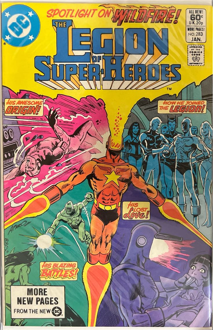 Legion of Super-Heroes, #283, Spotlight on Wildfire! (DC, 1982) - Direct Sales