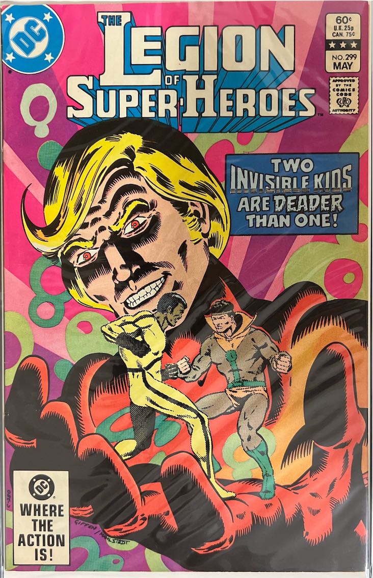 The Legion of Super-Heroes, #299, Two Invisible Kids are Deader than One! (DC, 1983) - Direct Sales Edition