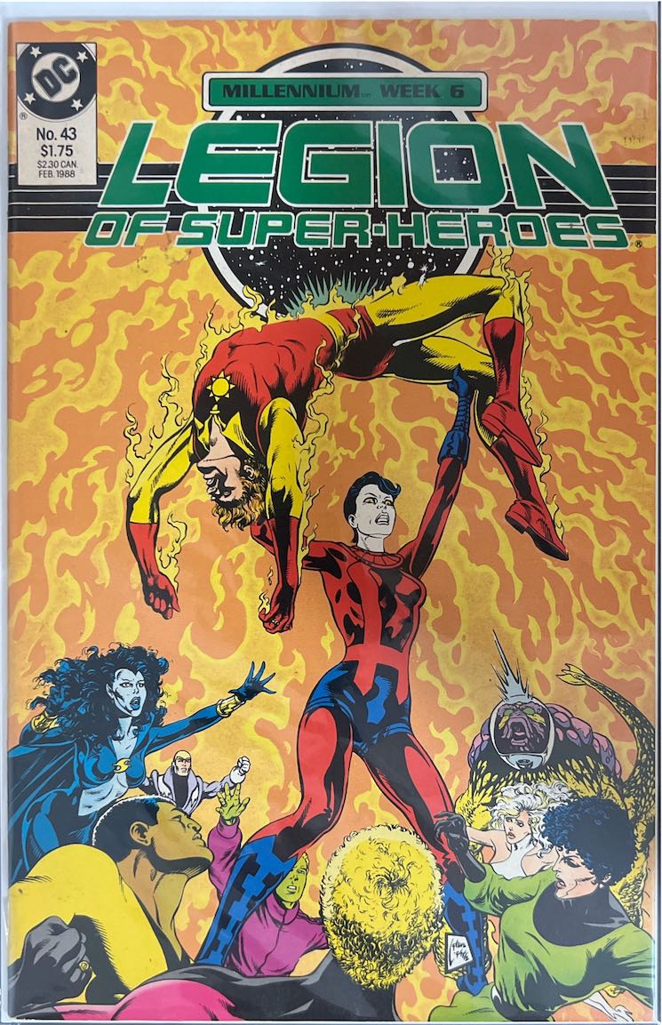 Legion of Super-Heroes, #043, Millennium Week 6 (DC Comics, 1988) - Direct Sales