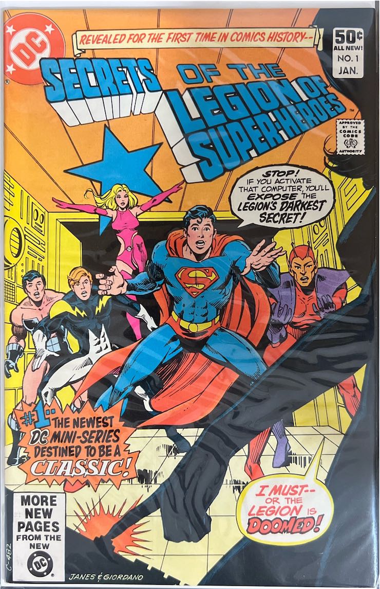 Secrets of the Legion of Super-Heroes, #001, Revealed for the First Time (DC Comics, 1981) - Direct Edition