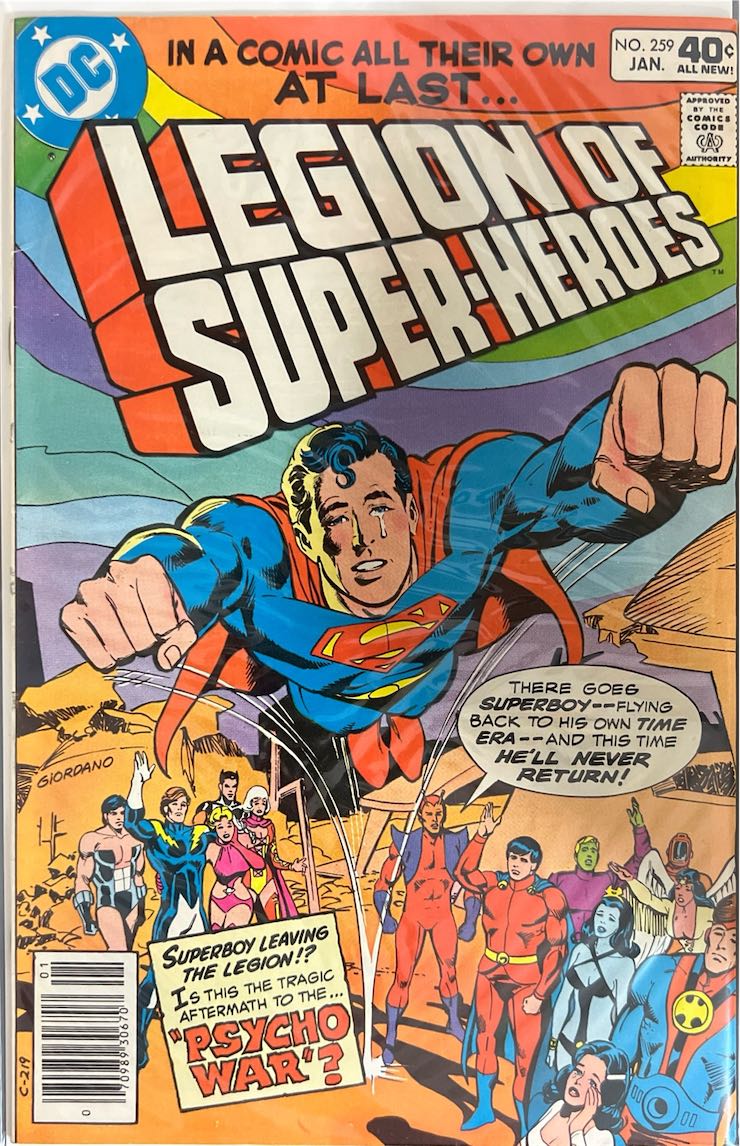 Legion of Super-Heroes, #259, (DC Comics, 1980) - Newsstand Edition