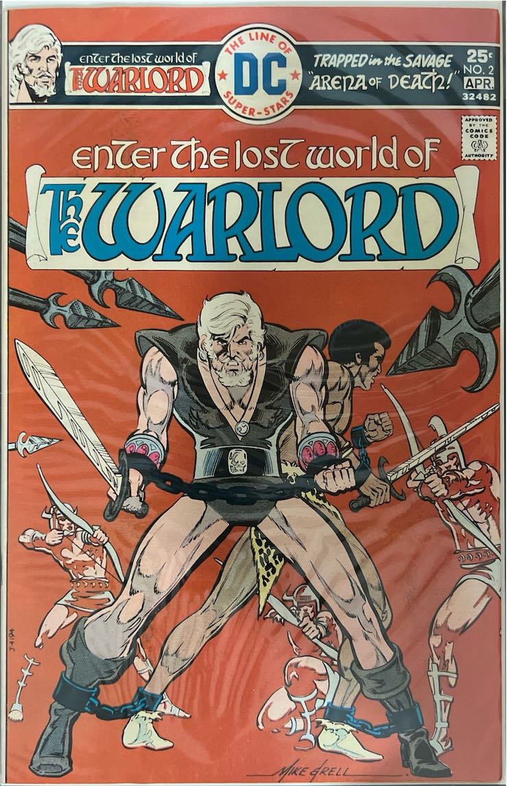 The Warlord, #002, Enter the Lost World of The Warlord (DC Comics, 1976) - Newsstand Edition