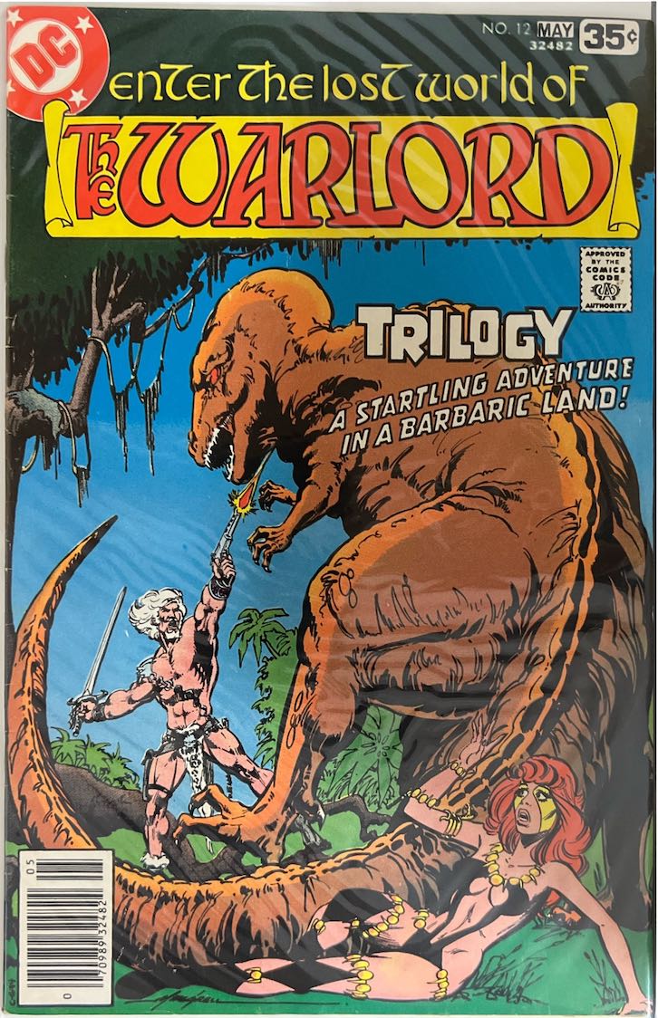 Enter the Lost World of the Warlord, #012, Trilogy: A Startling Adventure in a Barbaric Land! (DC Comics, 1978) - Direct Edition