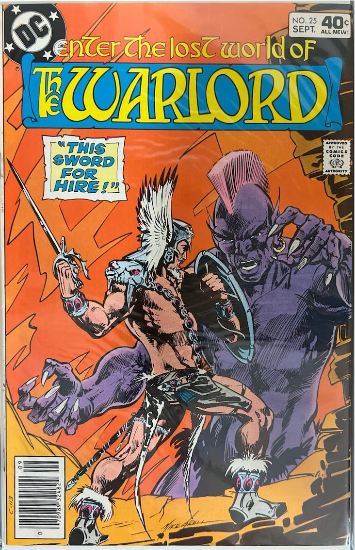 The Warlord, #025, This Sword for Hire! (DC, 1979) - Direct Sales