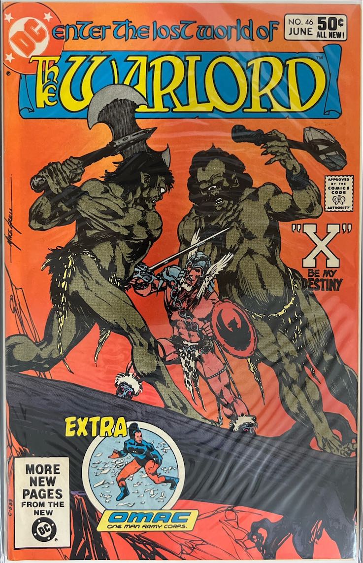 The Warlord, #046, "X" Be My Destiny (DC Comics, 1981) - Newsstand Edition