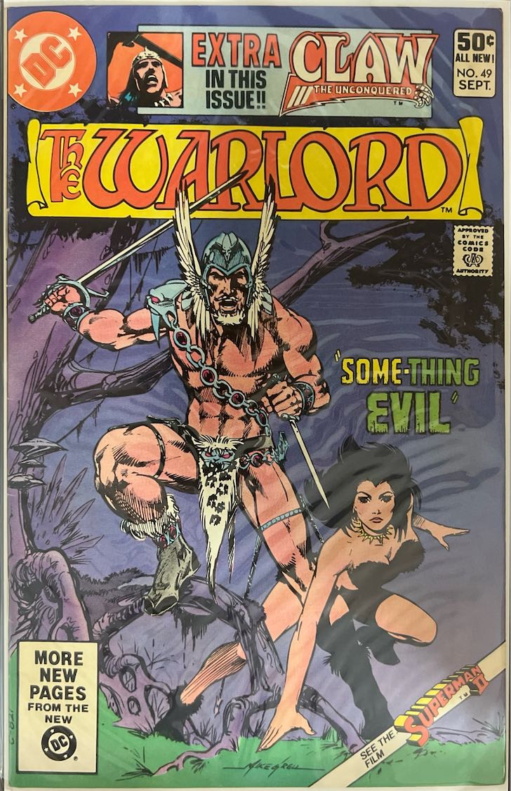 The Warlord, #049, "Something Evil" (DC Comics, 1981) - Direct Sales