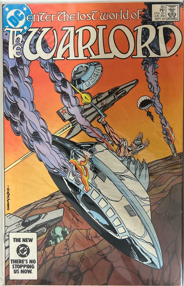 Enter the Lost World of The Warlord, #085 (DC Comics, 1984) - Direct Sales Edition