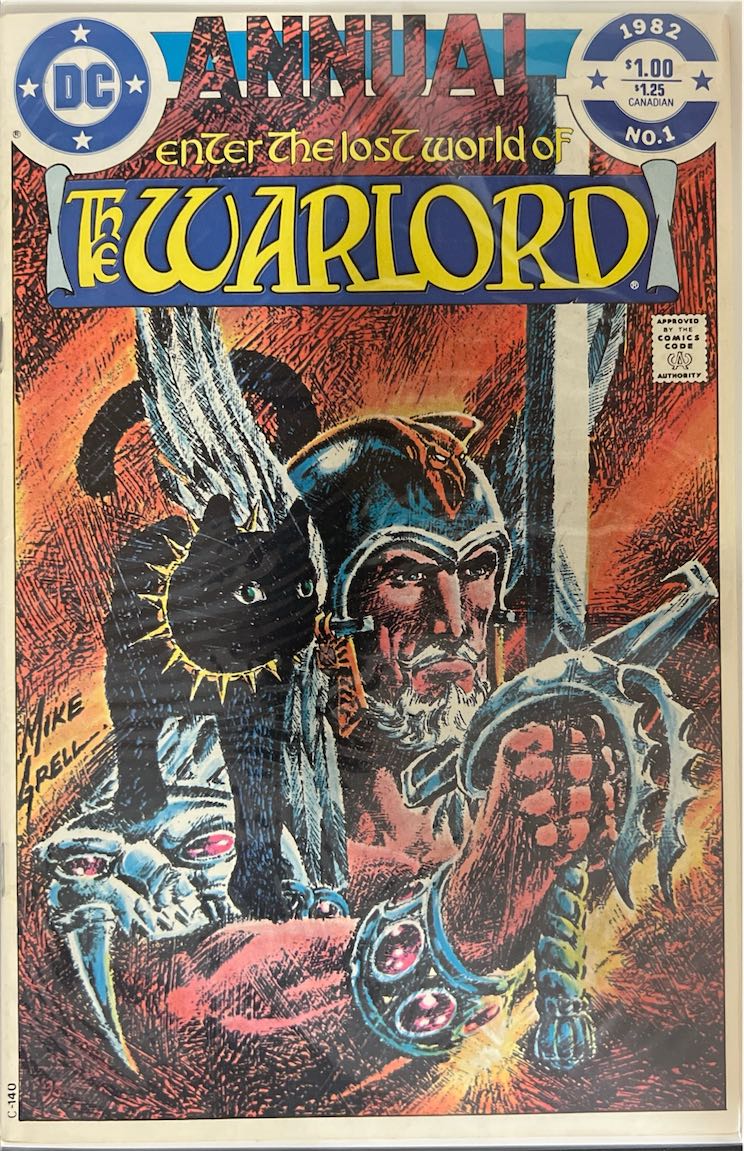 The Warlord, Annual, #001, Enter the Lost World of The Warlord (DC Comics, 1982) - Direct Sales Edition