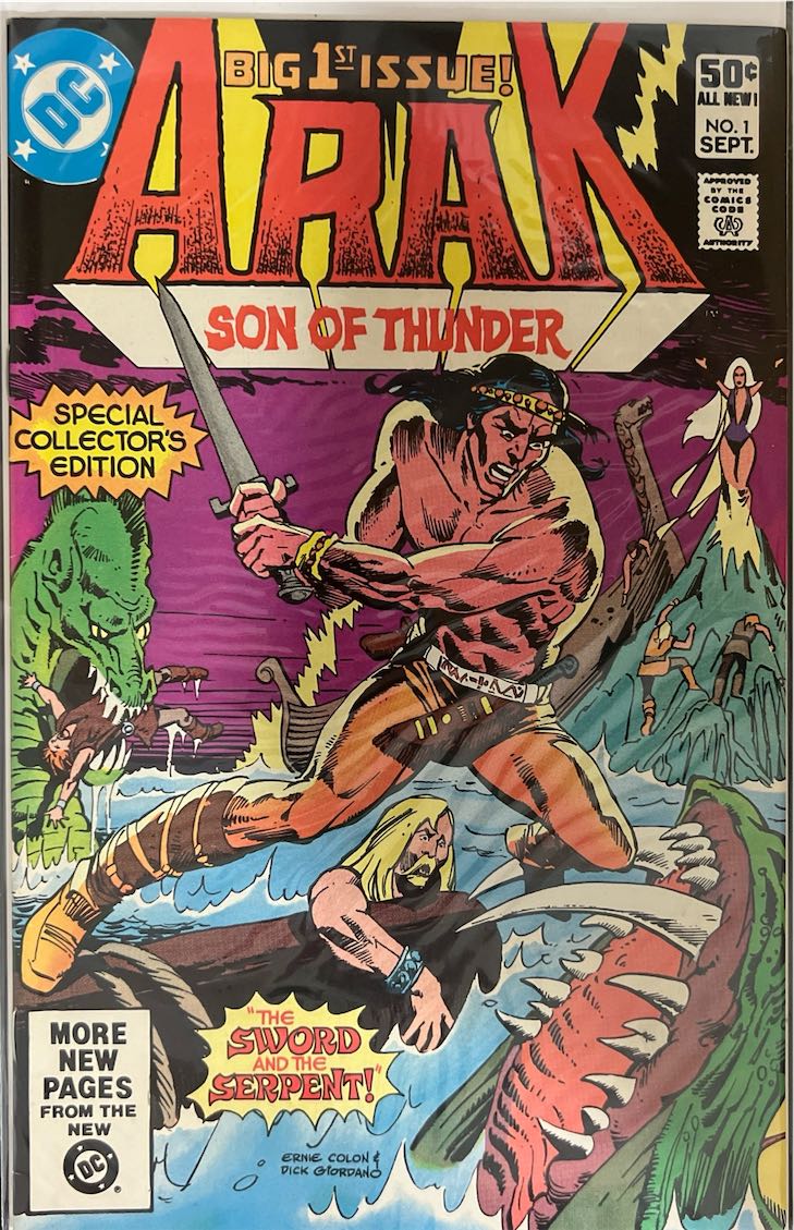 Arak, Son of Thunder, #001, The Sword and The Serpent! (DC Comics, 1981) - Direct Sales