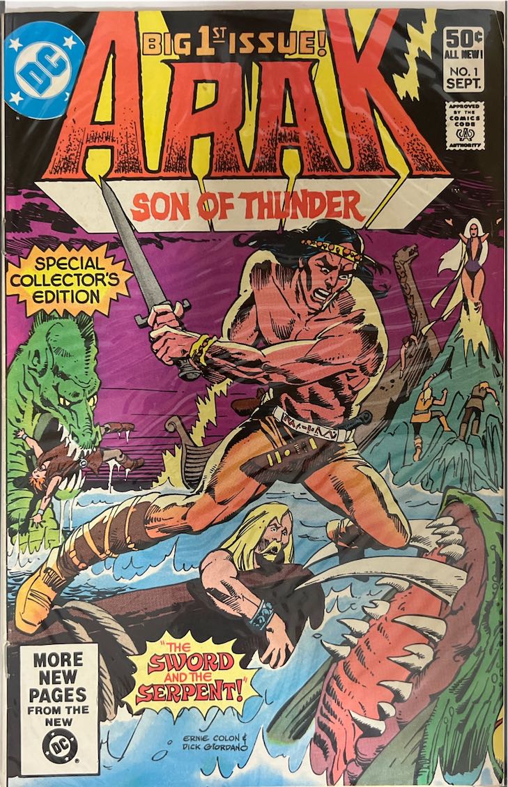 Arak, Son of Thunder, #001, The Sword and the Serpent (DC Comics, 1981) - Direct Sales