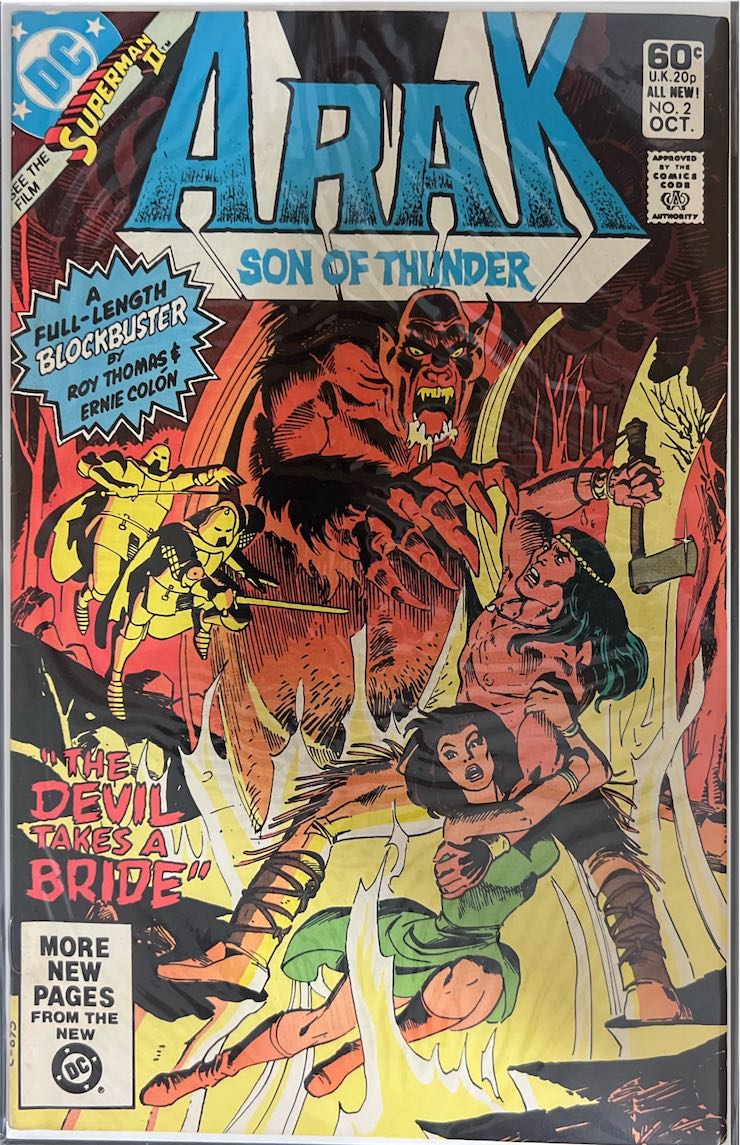 Arak, Son of Thunder, #002, "The Devil Takes a Bride" (DC, 1981) - Direct Sales