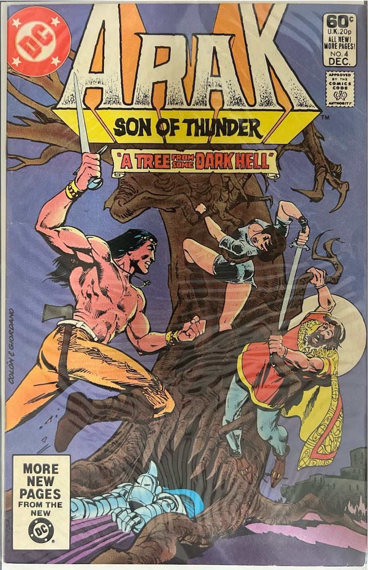 Arak: Son of Thunder, #004, A Tree from Some Dark Hell (DC Comics, 1981) - Direct Sales Edition