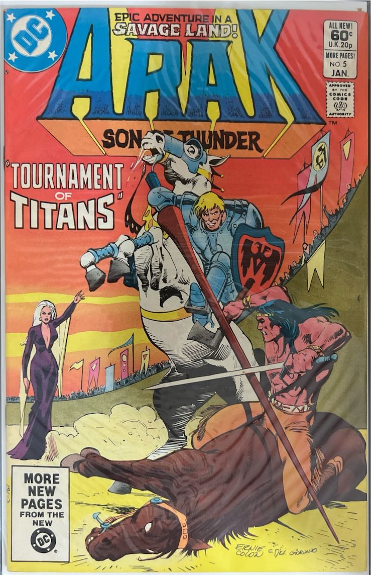 Arak Son of Thunder, #005, Tournament of Titans (DC Comics, 1982) - Direct Sales