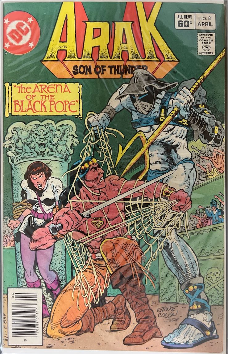 Arak, Son of Thunder, #008, The Arena of the Black Pope (DC Comics, 1982) - Newsstand